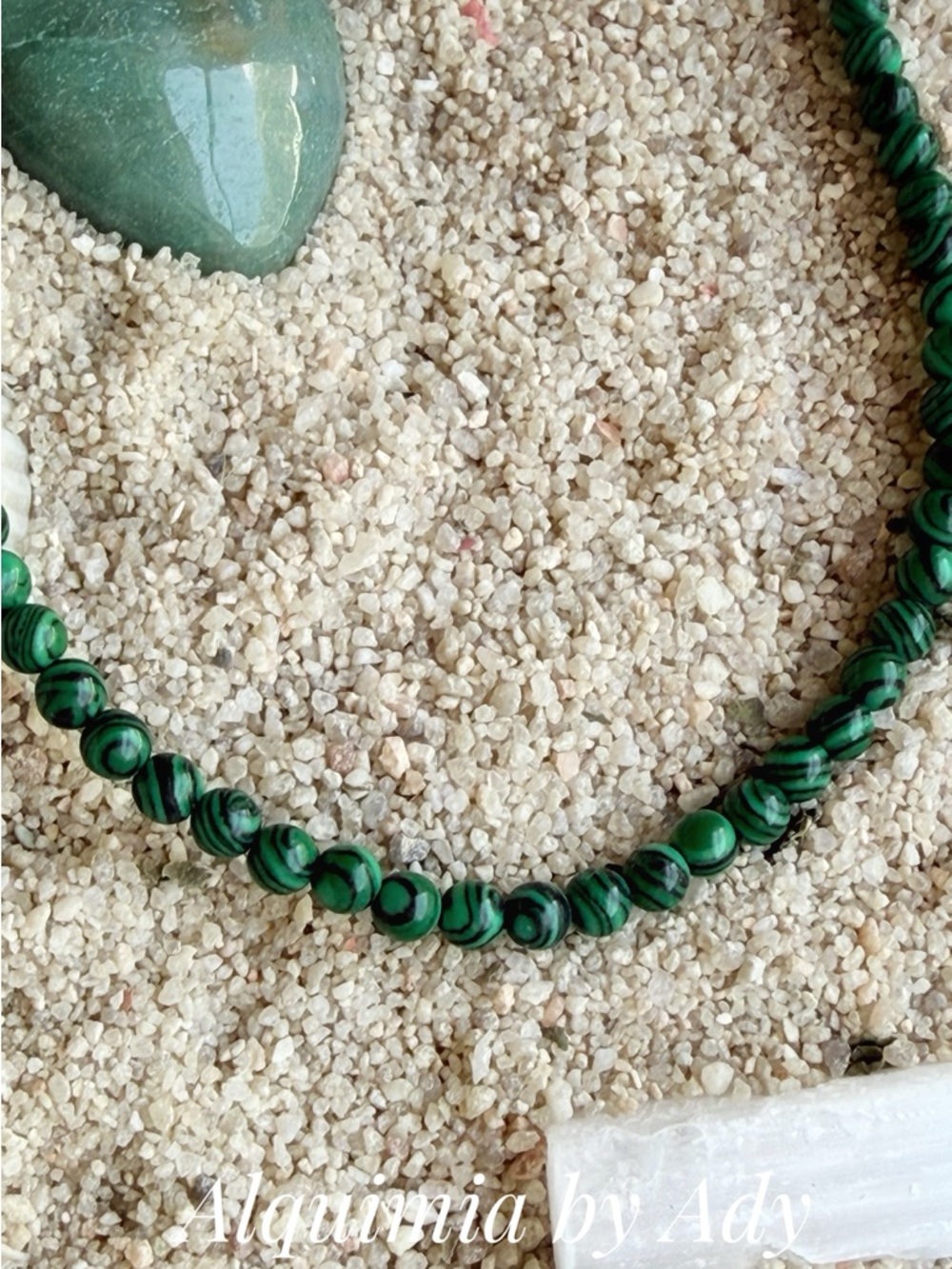 Alquimia Green Malachite Beaded Necklace